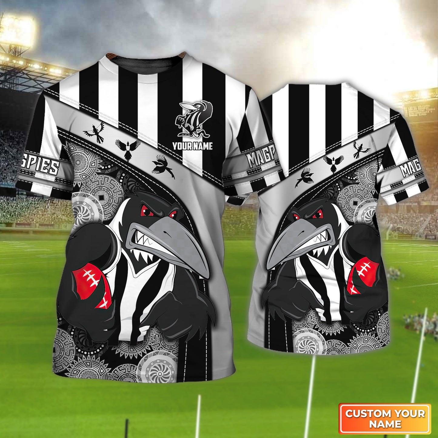 AFL Collingwood Personalized 3D Tshirt