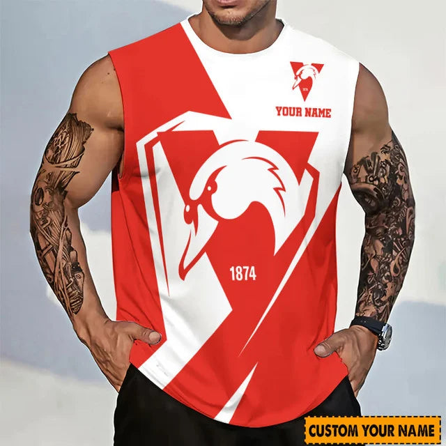 New AFL Personalized Tanktop For Footy Fan - Limited Edition