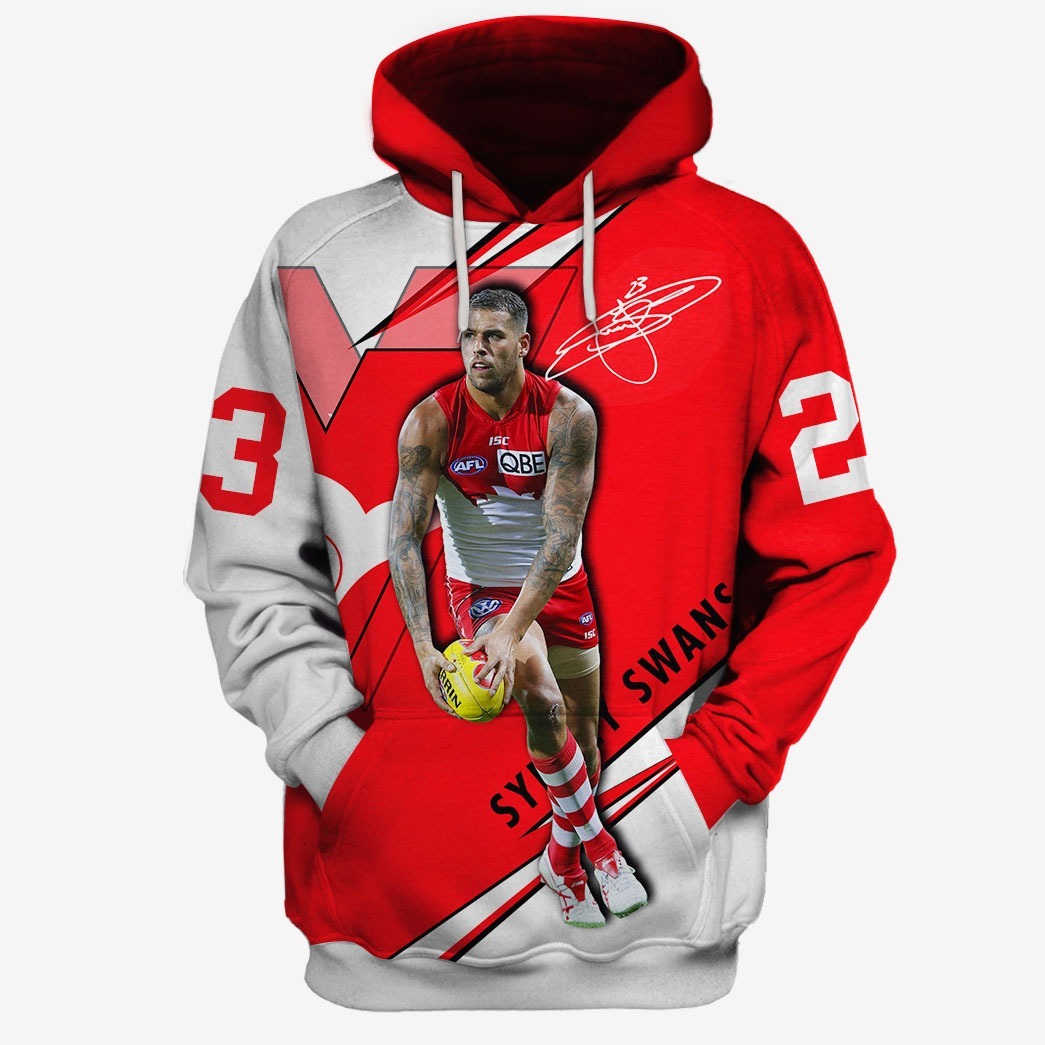 AFL Sydney Swans Lance Franklin 3D Hoodie