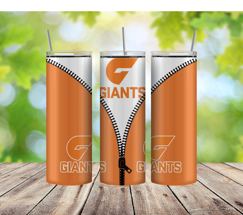 AFL GWS Giants Zip Skinny Tumbler