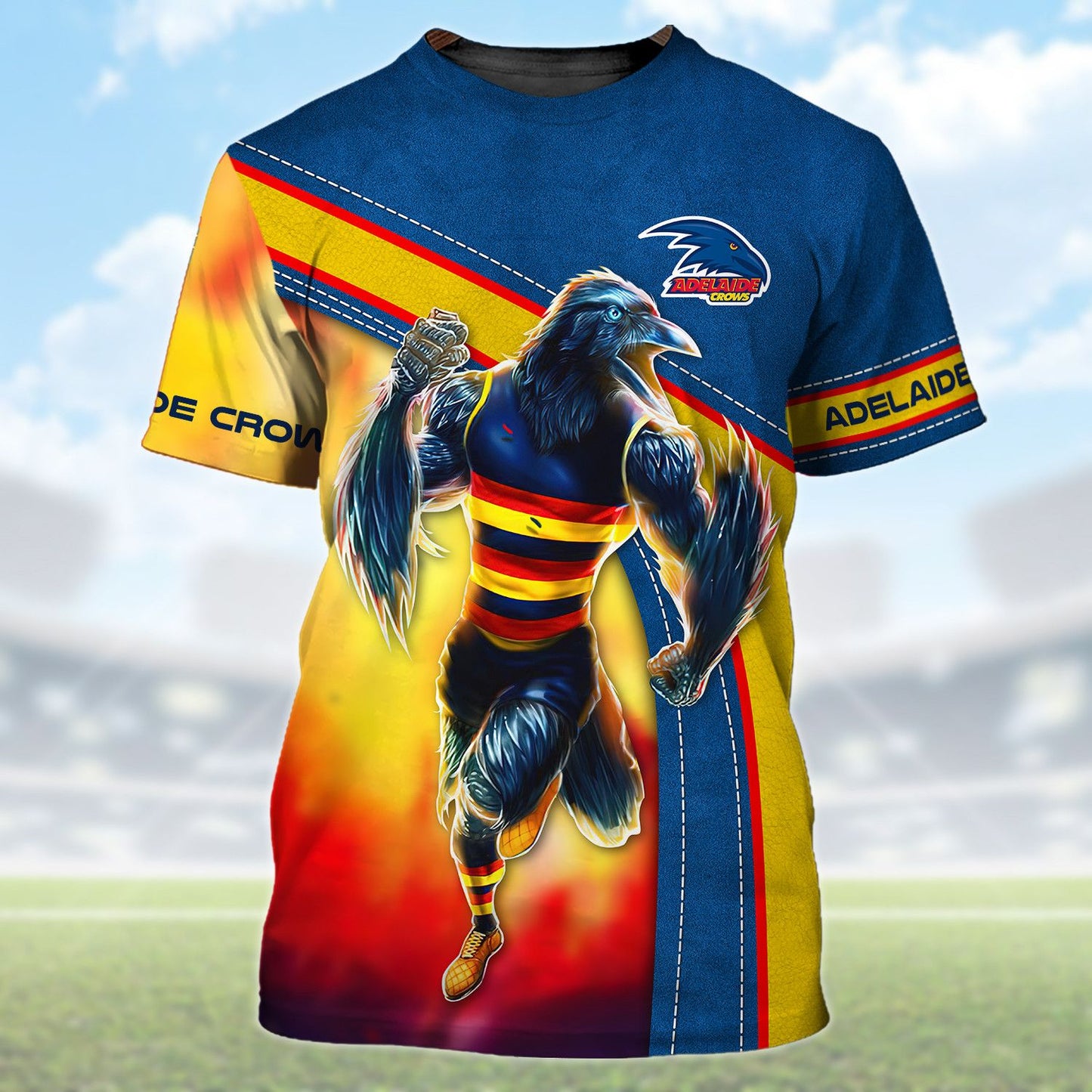 Adelaide Crows AFL Personalized Name 3D T-Shirt 2