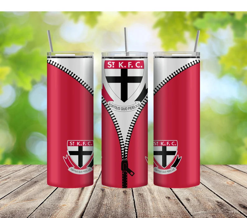 AFL St Kilda Zip Skinny Tumbler