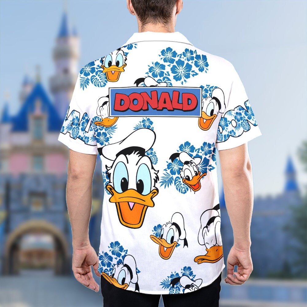 Cartoon Duck Hawaiian Shirt