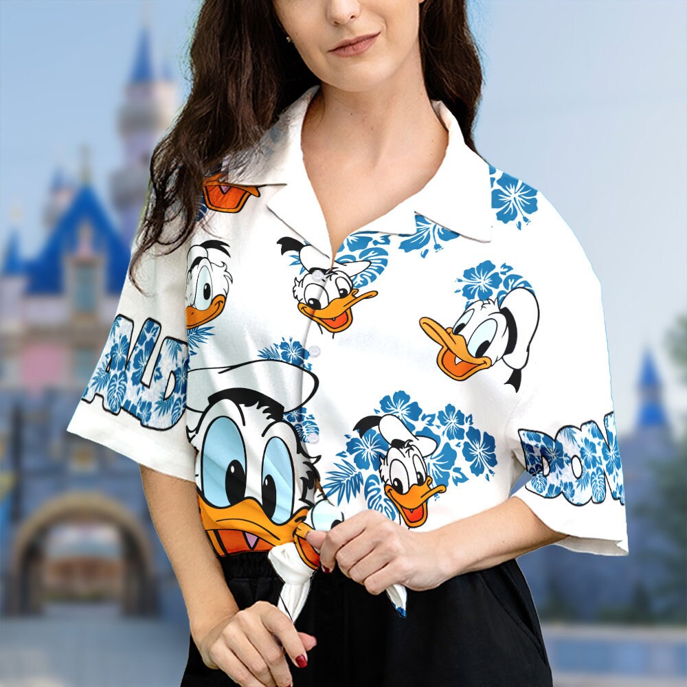 Cartoon Duck Hawaiian Shirt