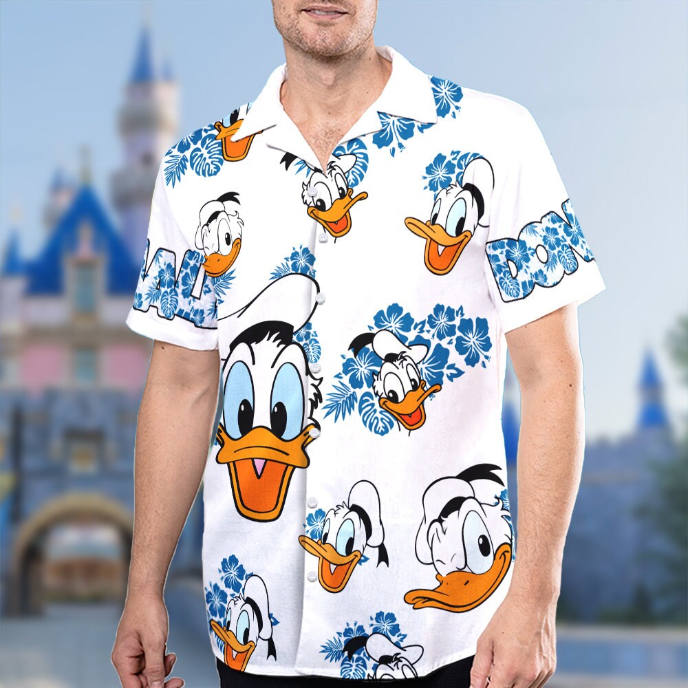 Cartoon Duck Hawaiian Shirt