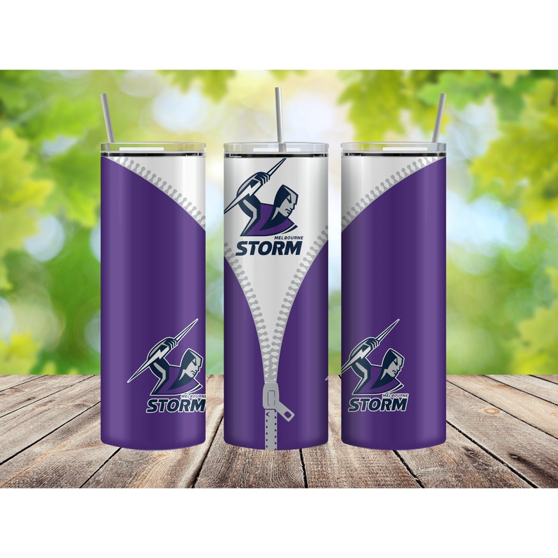 NRL Melbourne Storm Skinny Tumbler