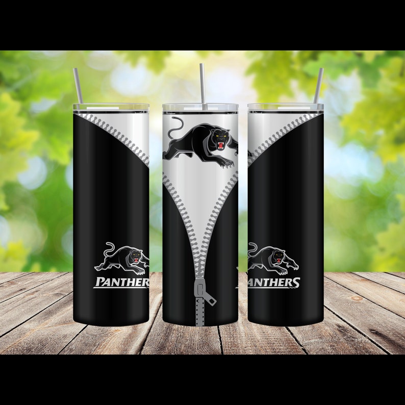 NRL Penrith Panthers Skinny Tumbler