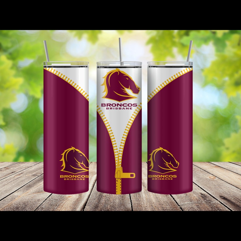 NRL Brisbane Broncos Skinny Tumbler