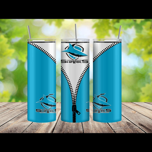 NRL Cronulla-Sutherland Sharks Skinny Tumbler