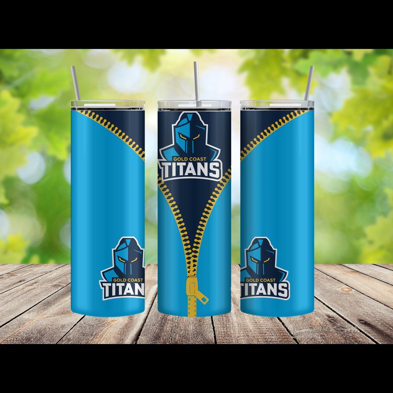 NRL Gold Coast Titans Skinny Tumbler