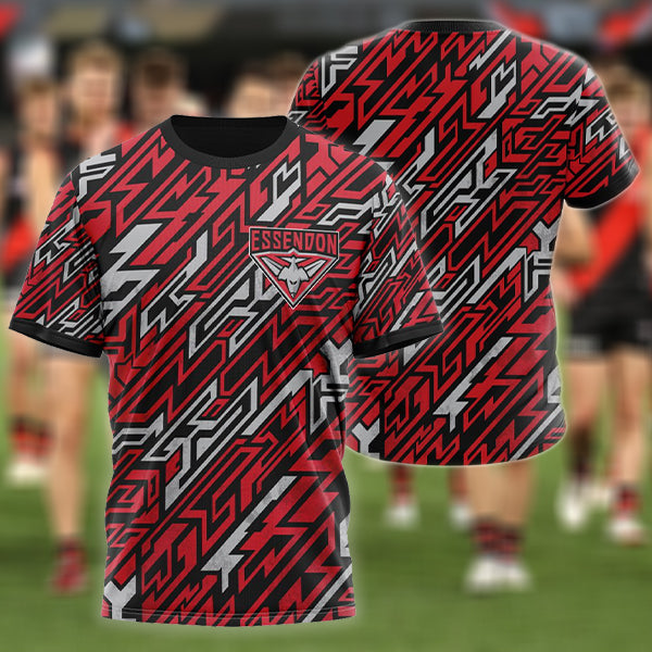 Essendon Bombers AFL Personalized Name 3D T-Shirt 11