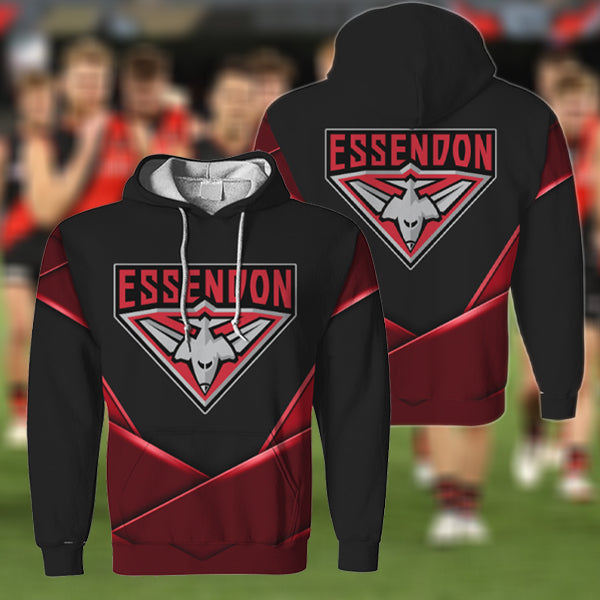 Essendon Bombers AFL Personalized Name 3D T-Shirt Hoodie 12