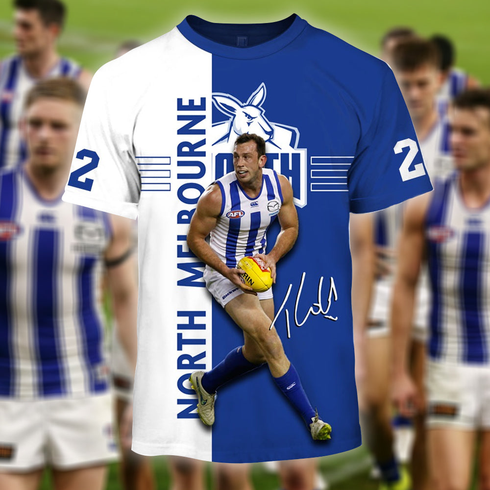 North Melbourne AFL Personalized Name 3D T-Shirt Hoodie 2