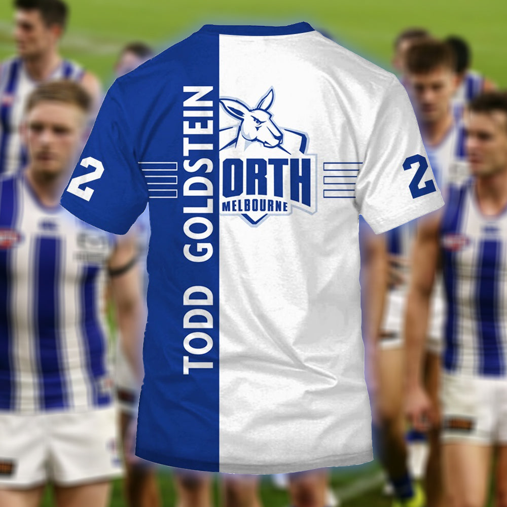 North Melbourne AFL Personalized Name 3D T-Shirt Hoodie 2