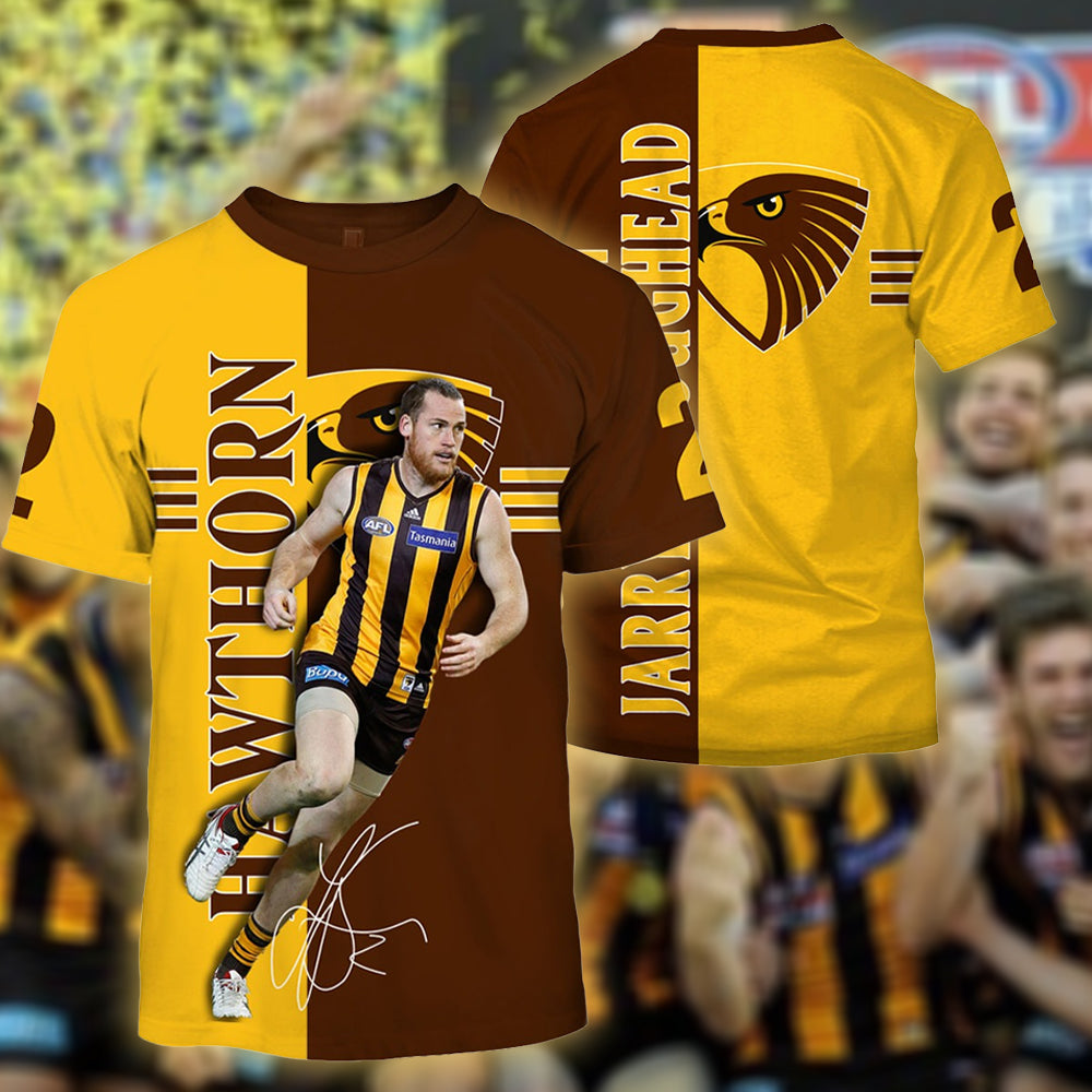 Hawthorn Football Club AFL 3D T-Shirt Hoodie