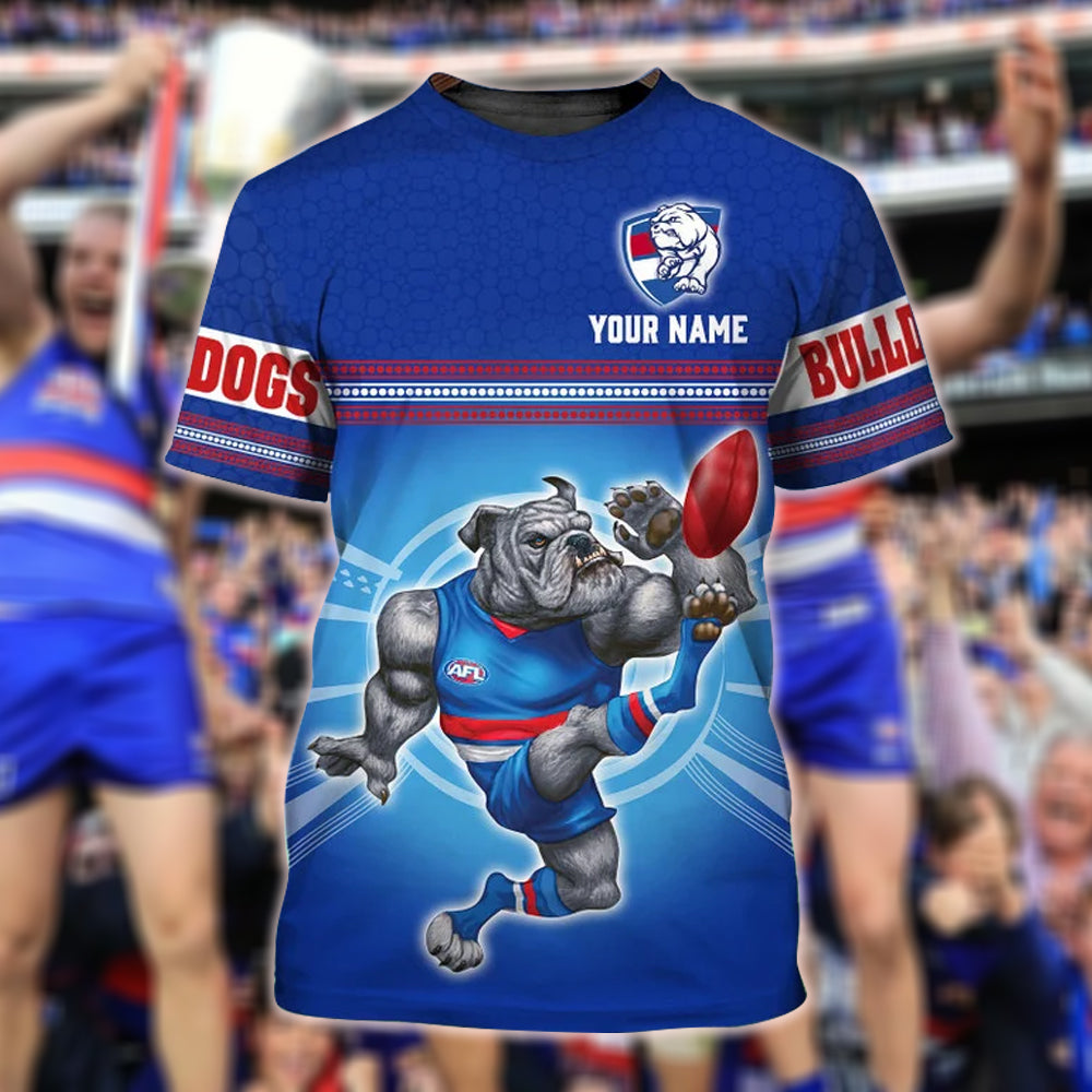 Western Bulldogs AFL Personalized Name 3D T-Shirt