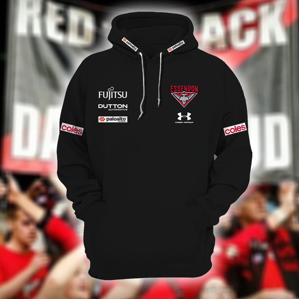 Essendon Bombers AFL Personalized Name 3D Hoodie 9