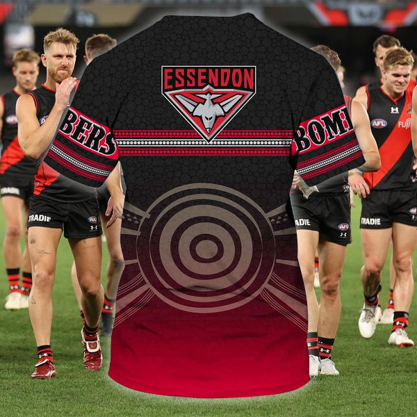 Essendon Bombers AFL Personalized Name 3D T-Shirt 9