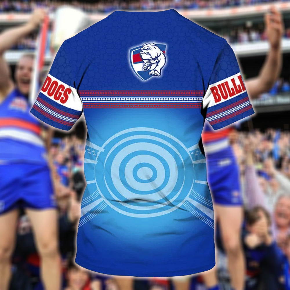 Western Bulldogs AFL Personalized Name 3D T-Shirt