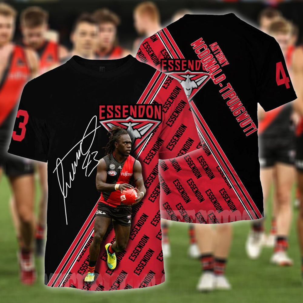 Essendon Bombers AFL 3D T-Shirt 10