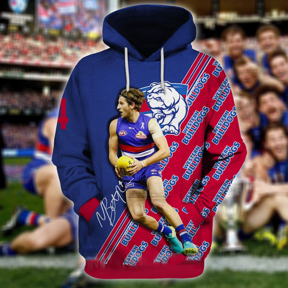 Western Bulldogs AFL Personalized Name 3D T-Shirt Hoodie 2