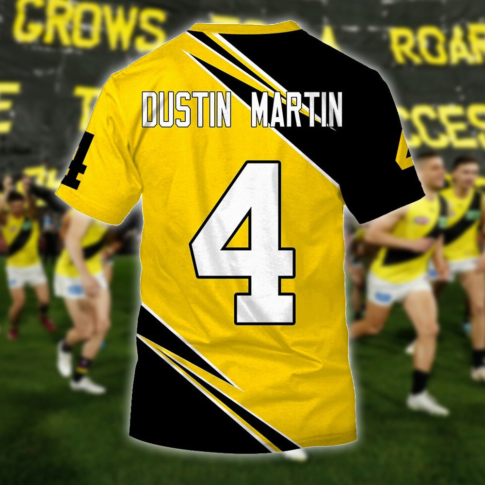 Richmond Tigers AFL Personalized Name 3D T-Shirt 5