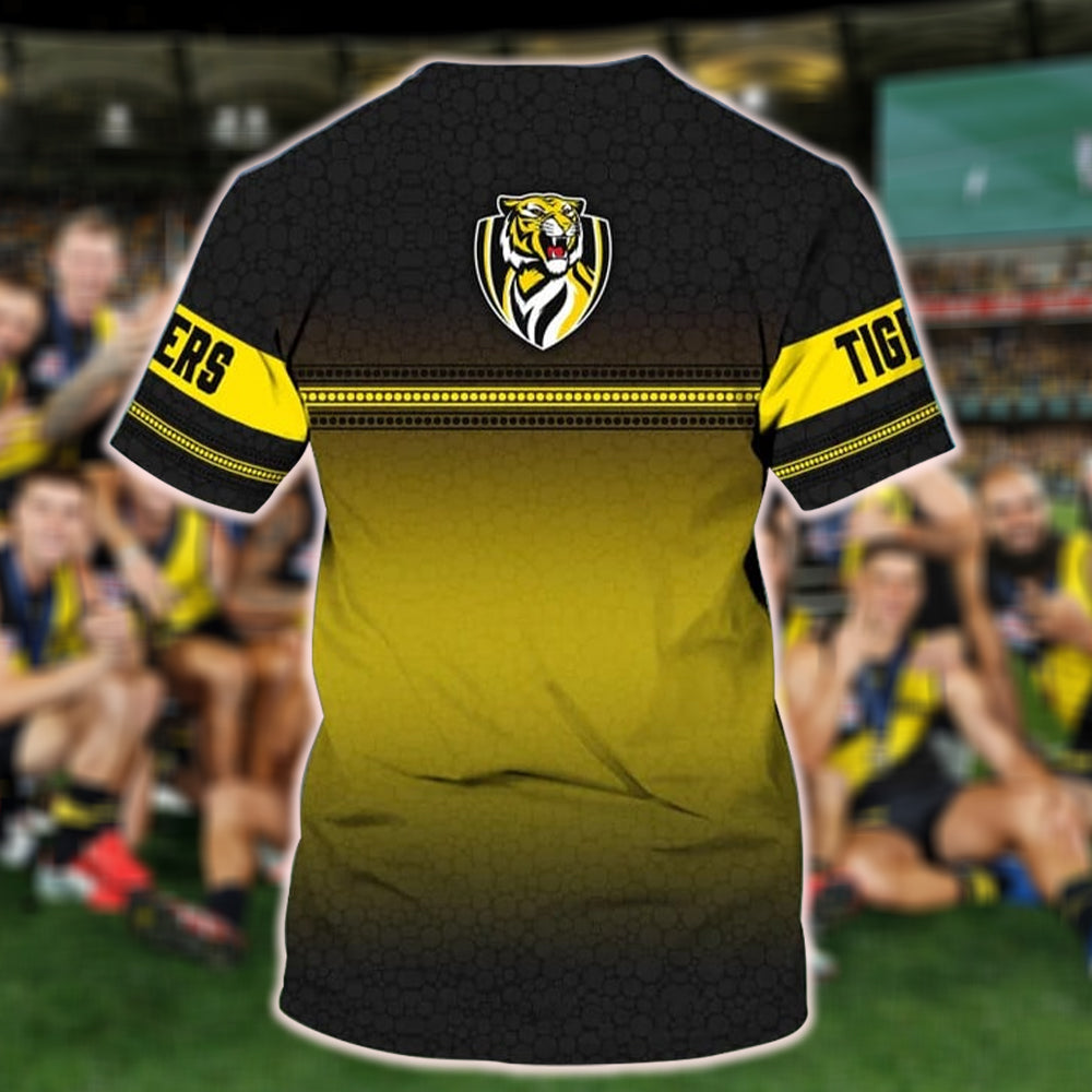 Richmond Tigers AFL Personalized Name 3D T-Shirt 3