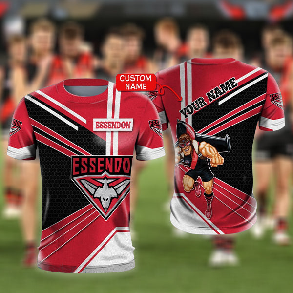 Essendon Bombers AFL Personalized Name 3D T-Shirt Hoodie 11