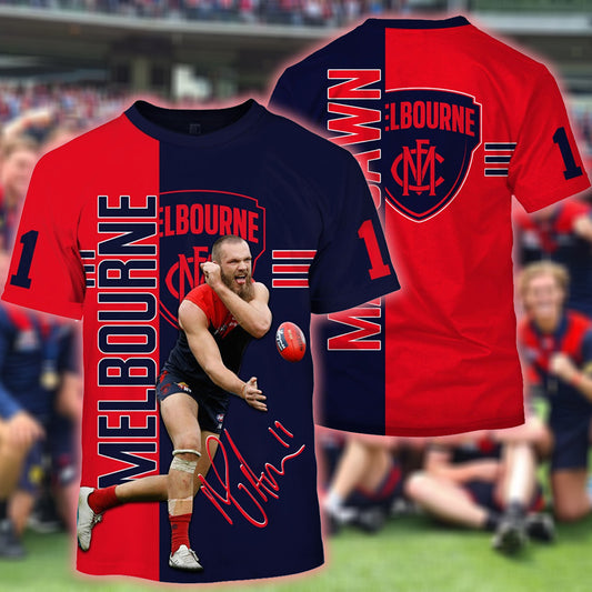 Melbourne Football Club AFL 3D T-Shirt Hoodie