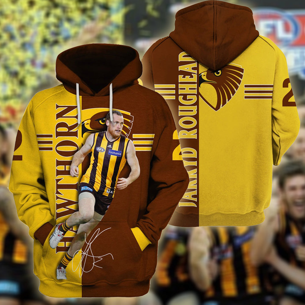 Hawthorn Football Club AFL 3D T-Shirt Hoodie