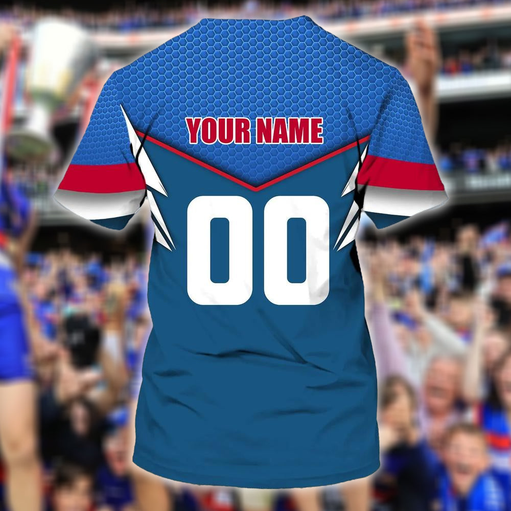 Western Bulldogs AFL Personalized Name 3D T-Shirt