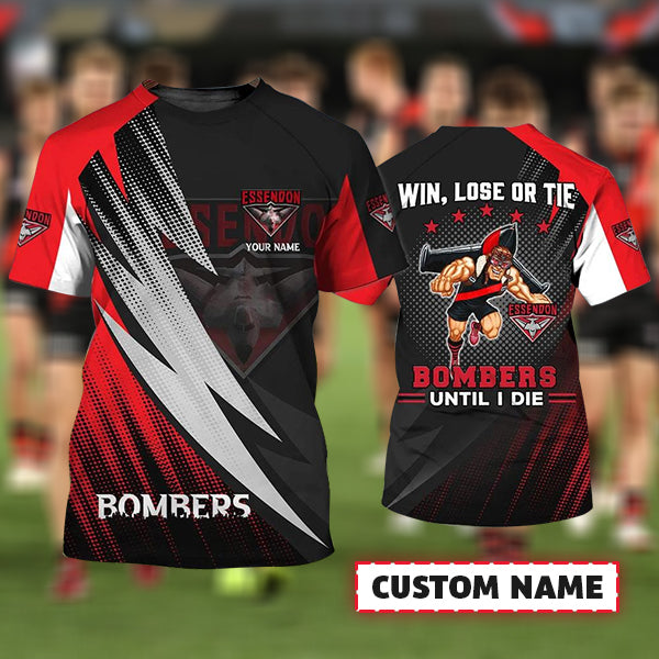 Essendon Bombers AFL Personalized Name 3D T-Shirt 10