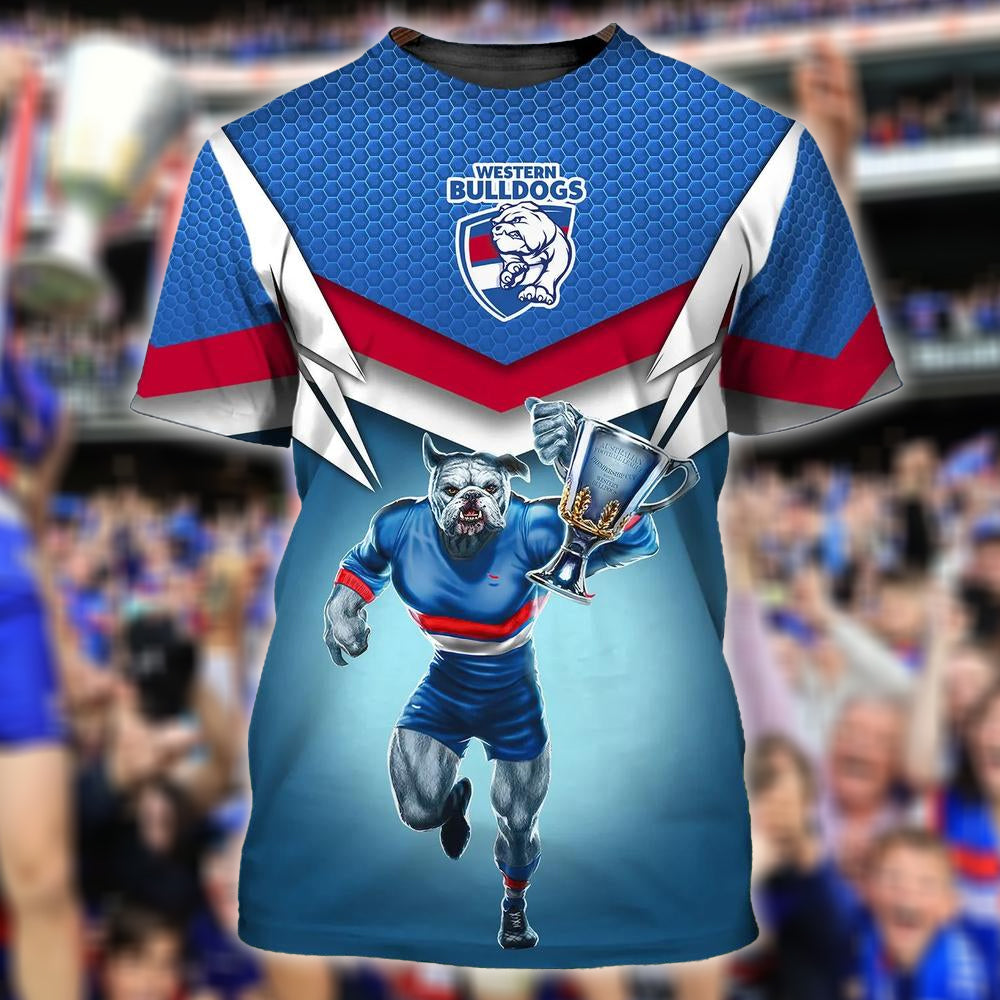 Western Bulldogs AFL Personalized Name 3D T-Shirt