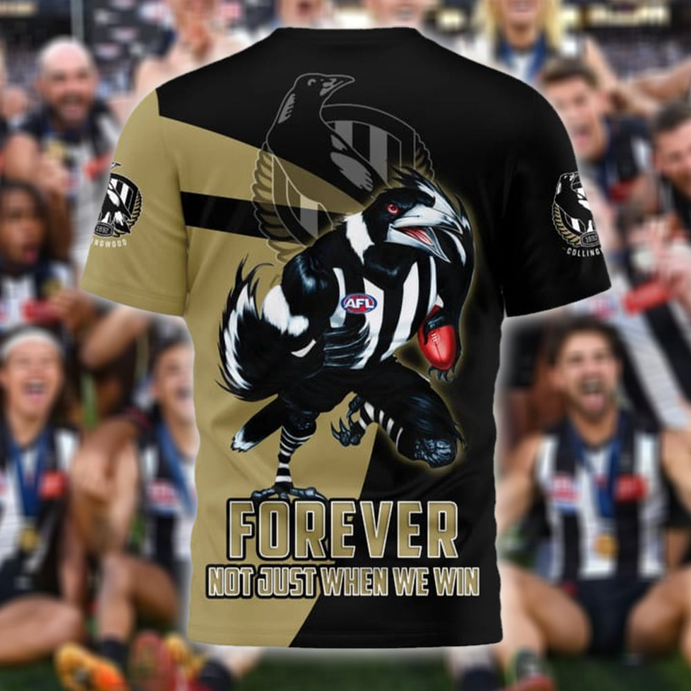 Collingwood AFL Personalized Name 3D T-Shirt