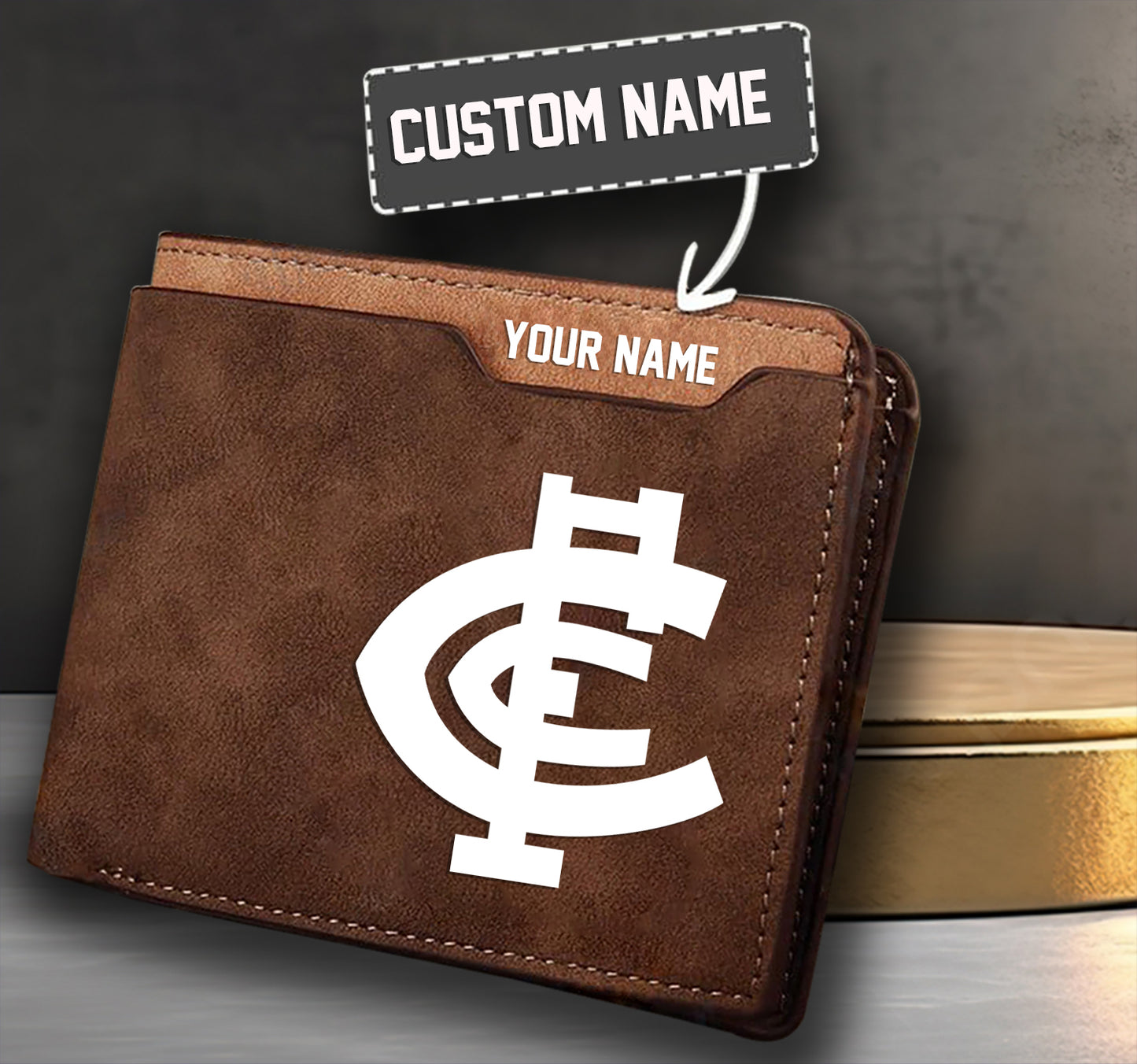 Personalized Leather Wallet For Fan Clubs - Limited Edition