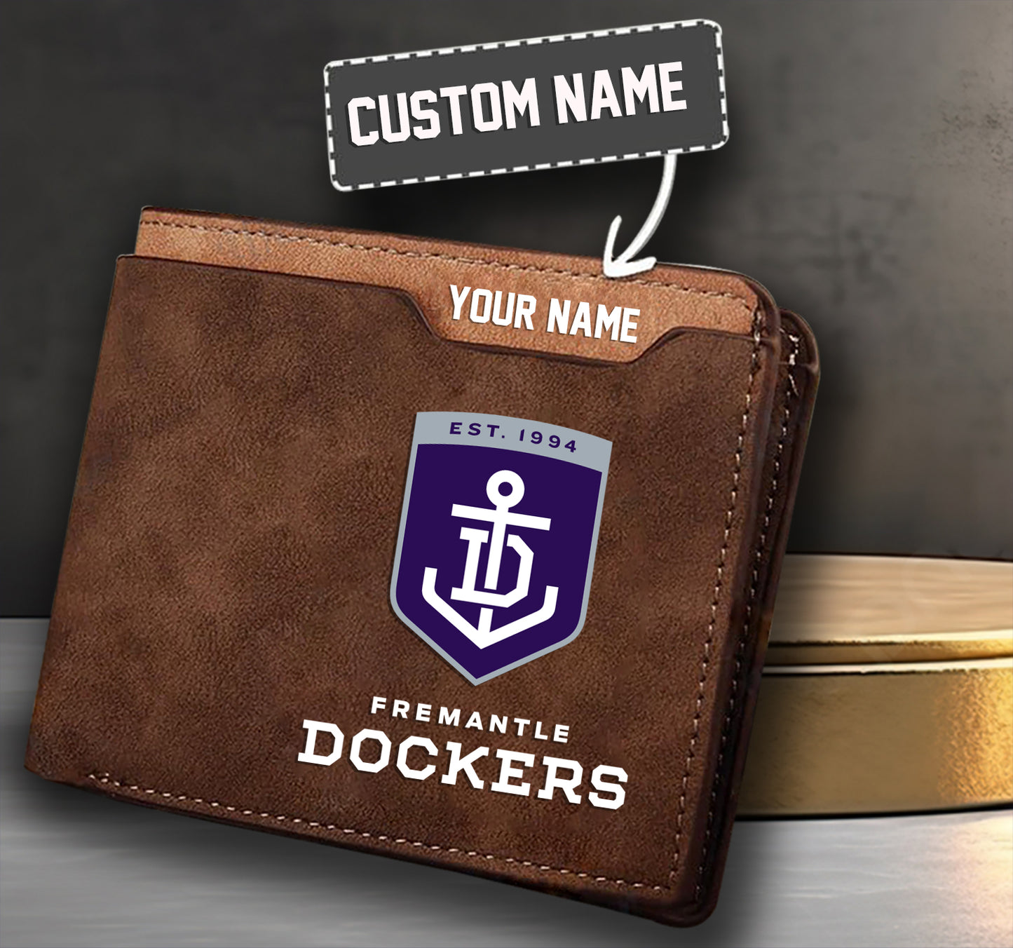 Personalized Leather Wallet For Fan Clubs - Limited Edition