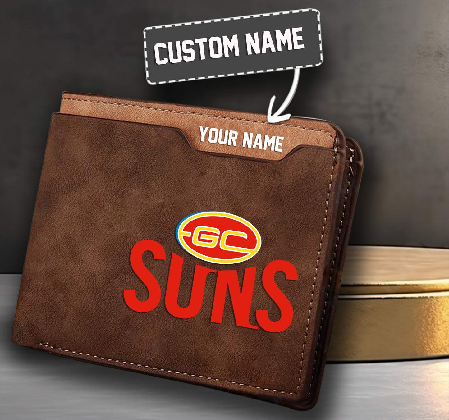 Personalized Leather Wallet For Fan Clubs - Limited Edition