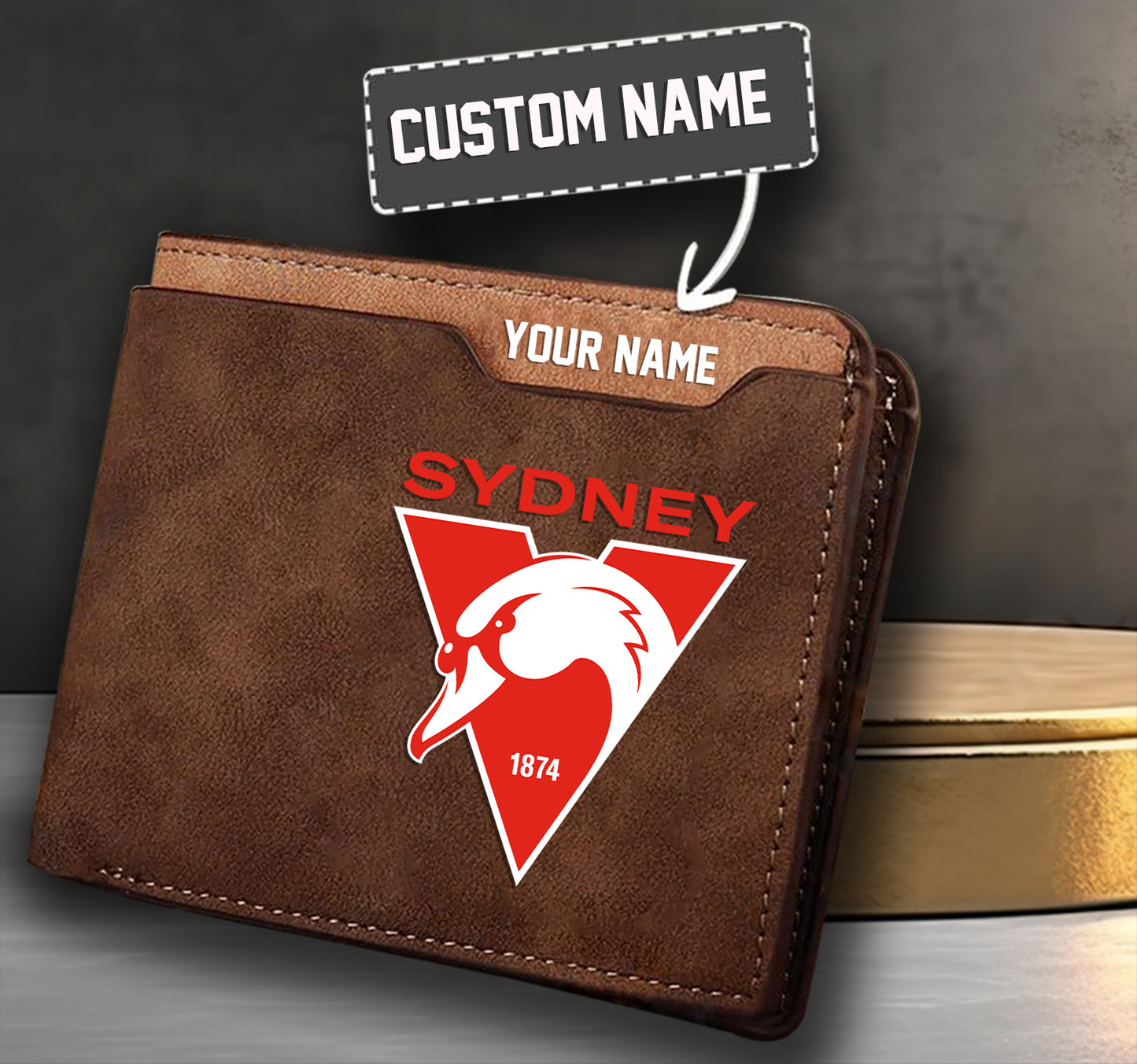 Personalized Leather Wallet For Fan Clubs - Limited Edition