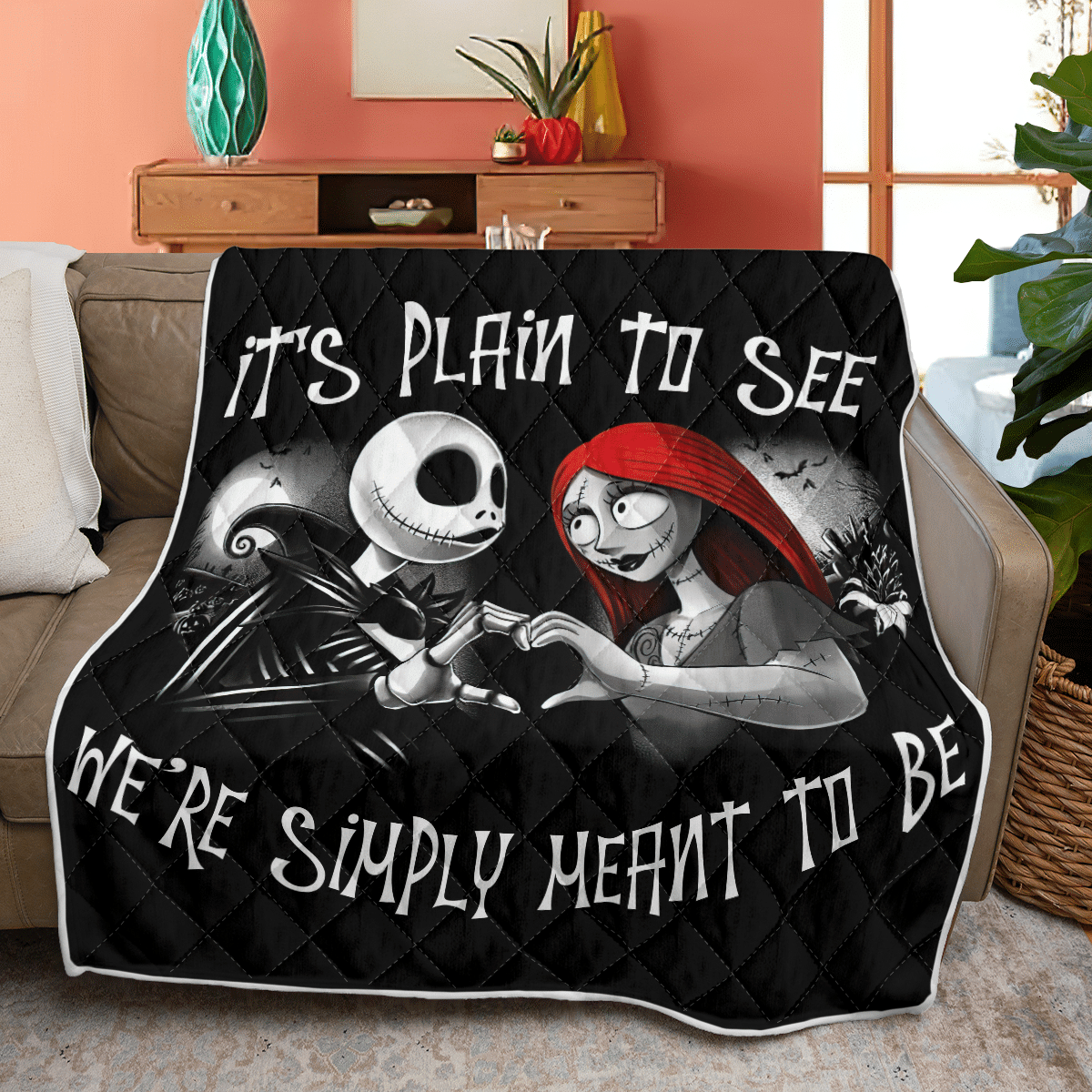 The Nightmare Couple Fleece Blanket - Quilt