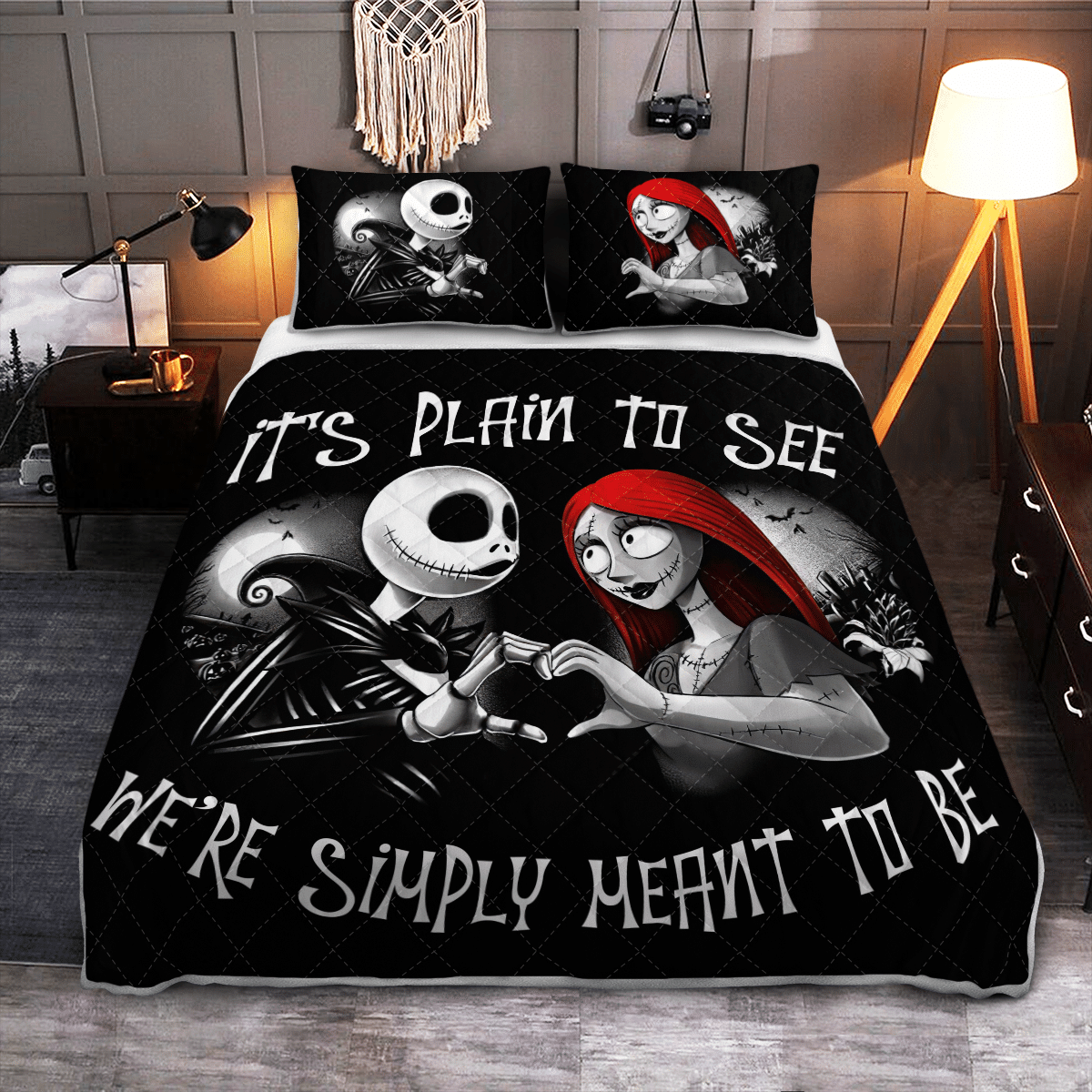 THE NIGHTMARE COUPLE QUILT BEDDING SET