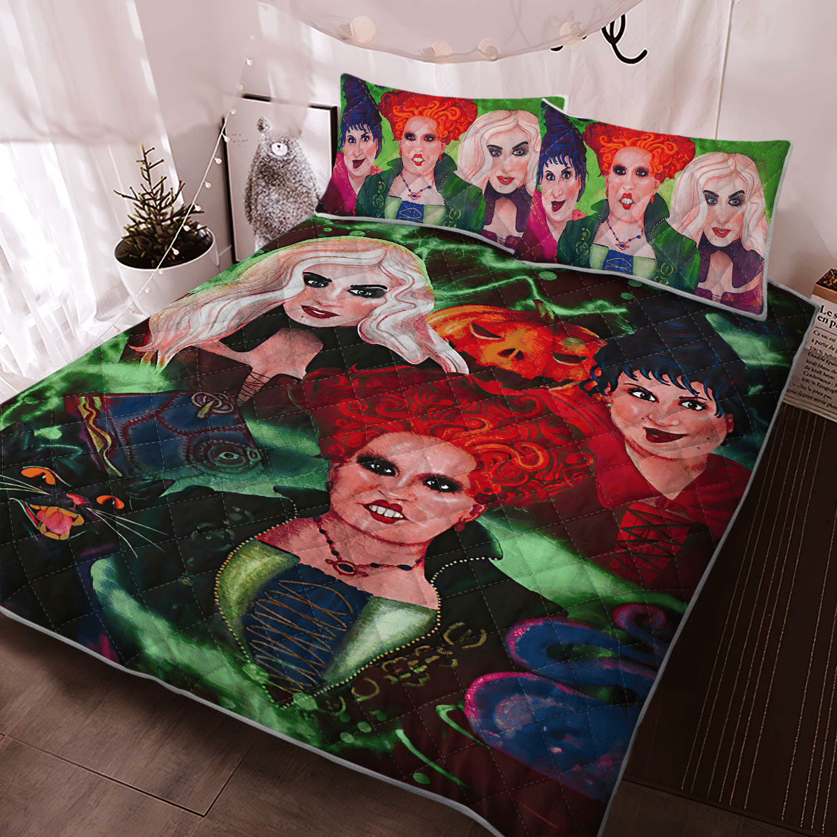 HP HALLOWEENQUILT BEDDING SET