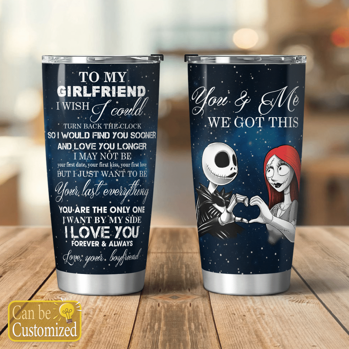 Personalized You & Me We Got This Nightmare Couple Tumbler