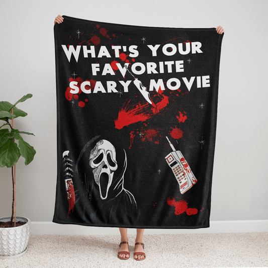What's Your Favorite Scary Movie Fleece Blanket - Quilt
