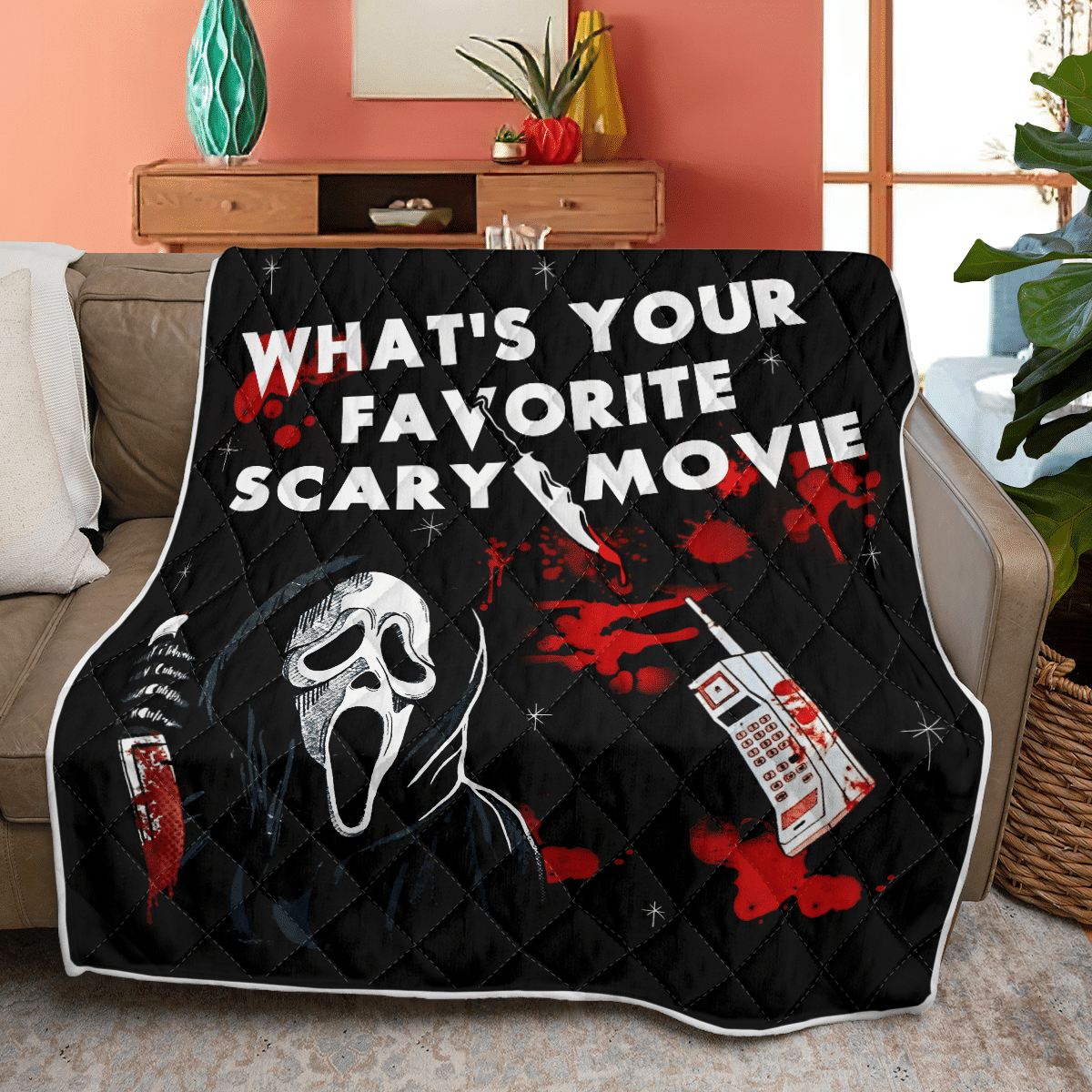 What's Your Favorite Scary Movie Fleece Blanket - Quilt