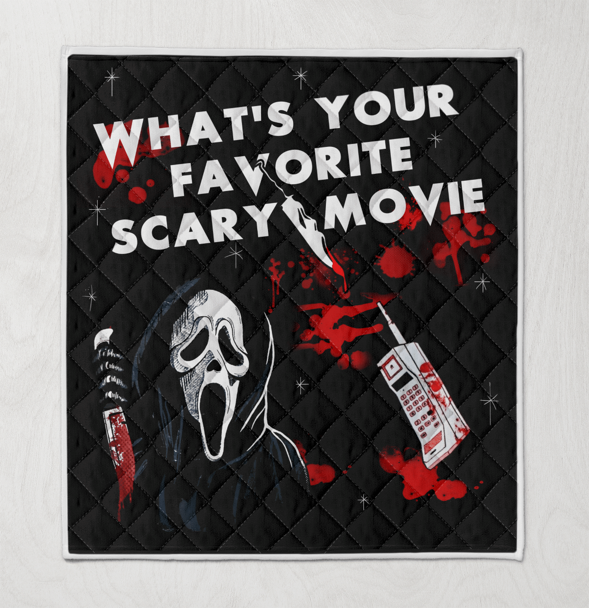 What's Your Favorite Scary Movie Fleece Blanket - Quilt