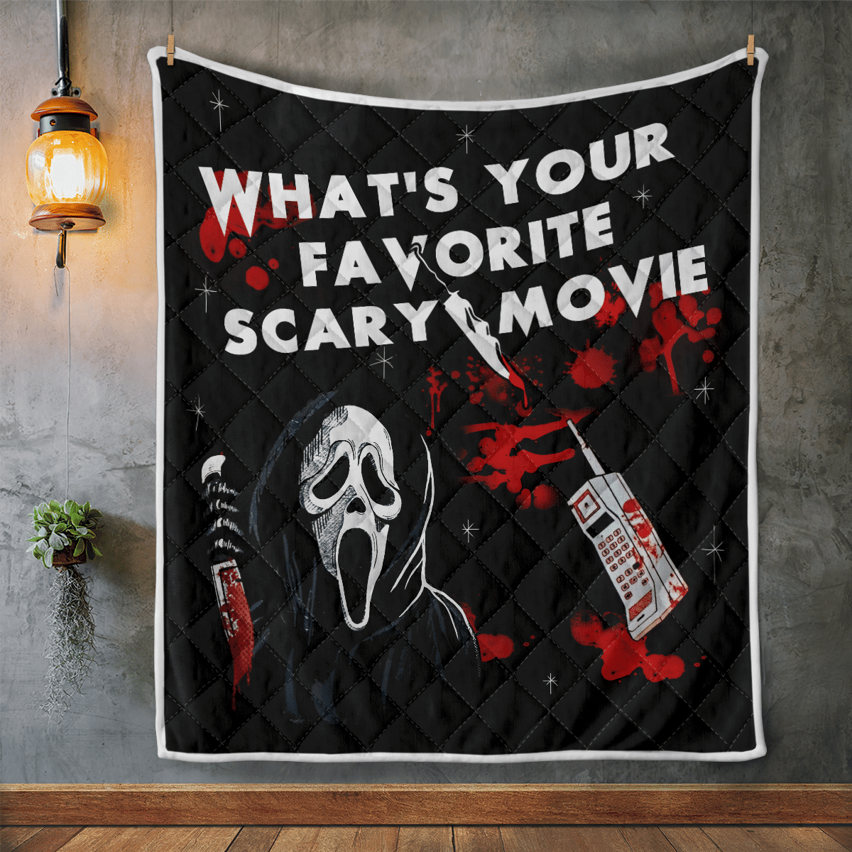 What's Your Favorite Scary Movie Fleece Blanket - Quilt