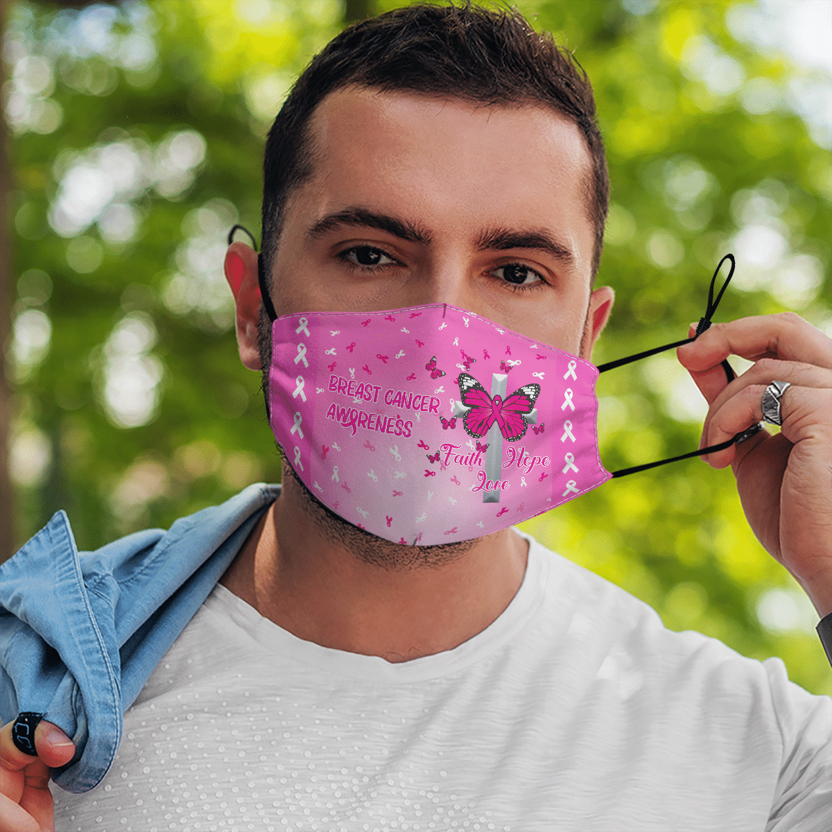 Breast Cancer Awareness Face Mask