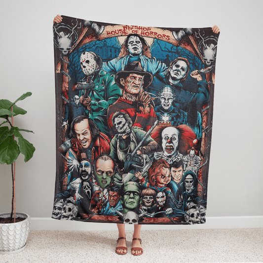 House Of Horrors Fleece Blanket - Quilt