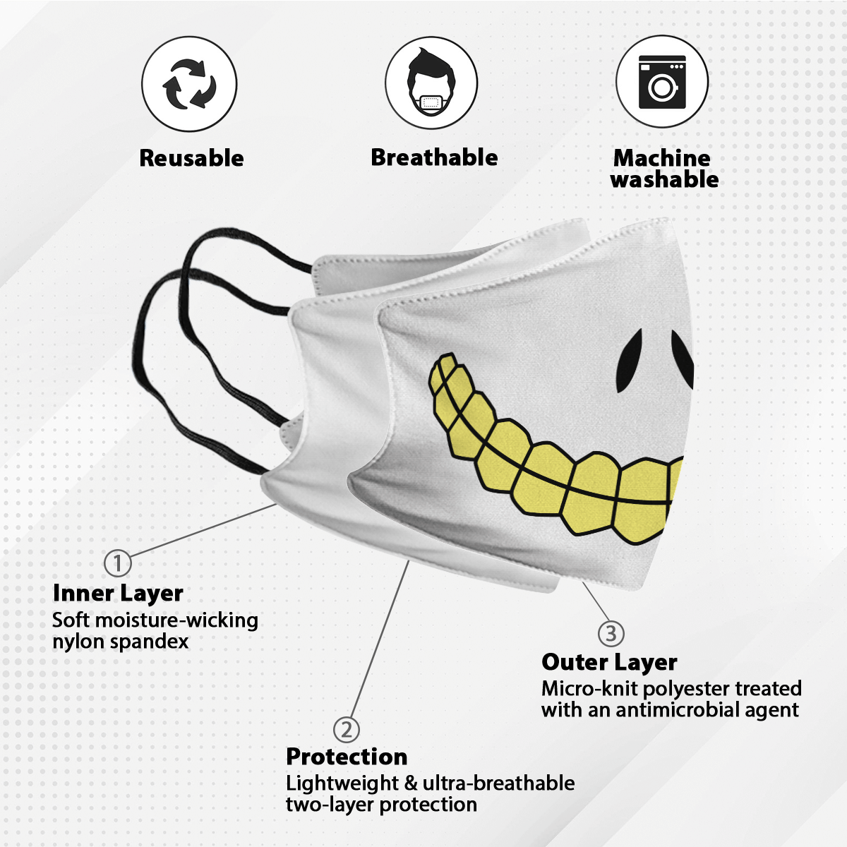 Halloween Cosplay Face Mask 2