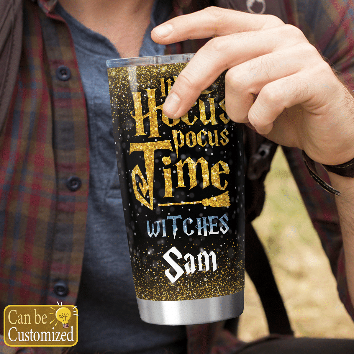 Personalized It's Hocus Pocus Time Witches Tumbler